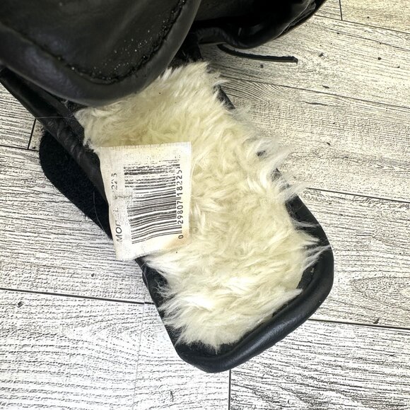 Spalding Model 18225 11.5" Baseball Glove Top Grain Leather Laced RHT Black/Gray - Picture 14 of 15